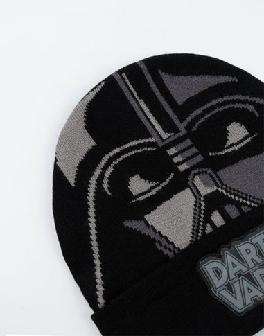 Star Wars Kids Black Beanie & Gloves