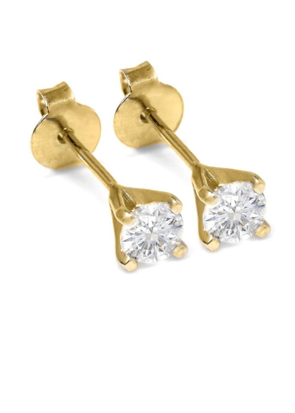 Say It With Gold Mini Classic Claw Set Earrings