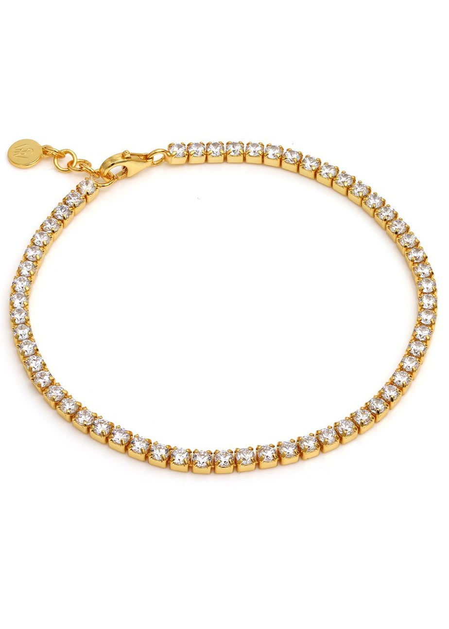 Say It With Gold Tennis Bracelet