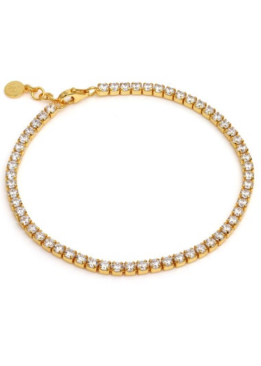Say It With Gold Tennis Bracelet