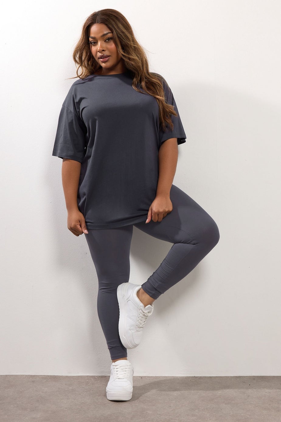 Yours Curve Grey Leggings