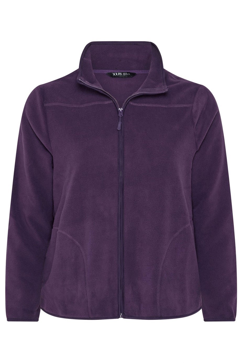 Yours Curve Purple Fleece Jacket