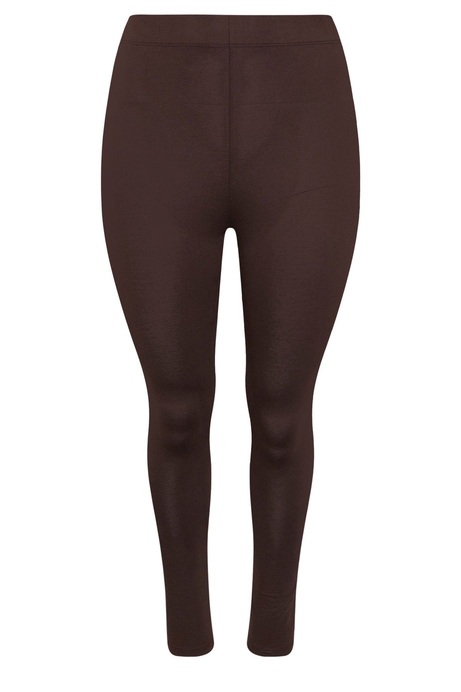 Yours Curve Chocolate Brown Leggings