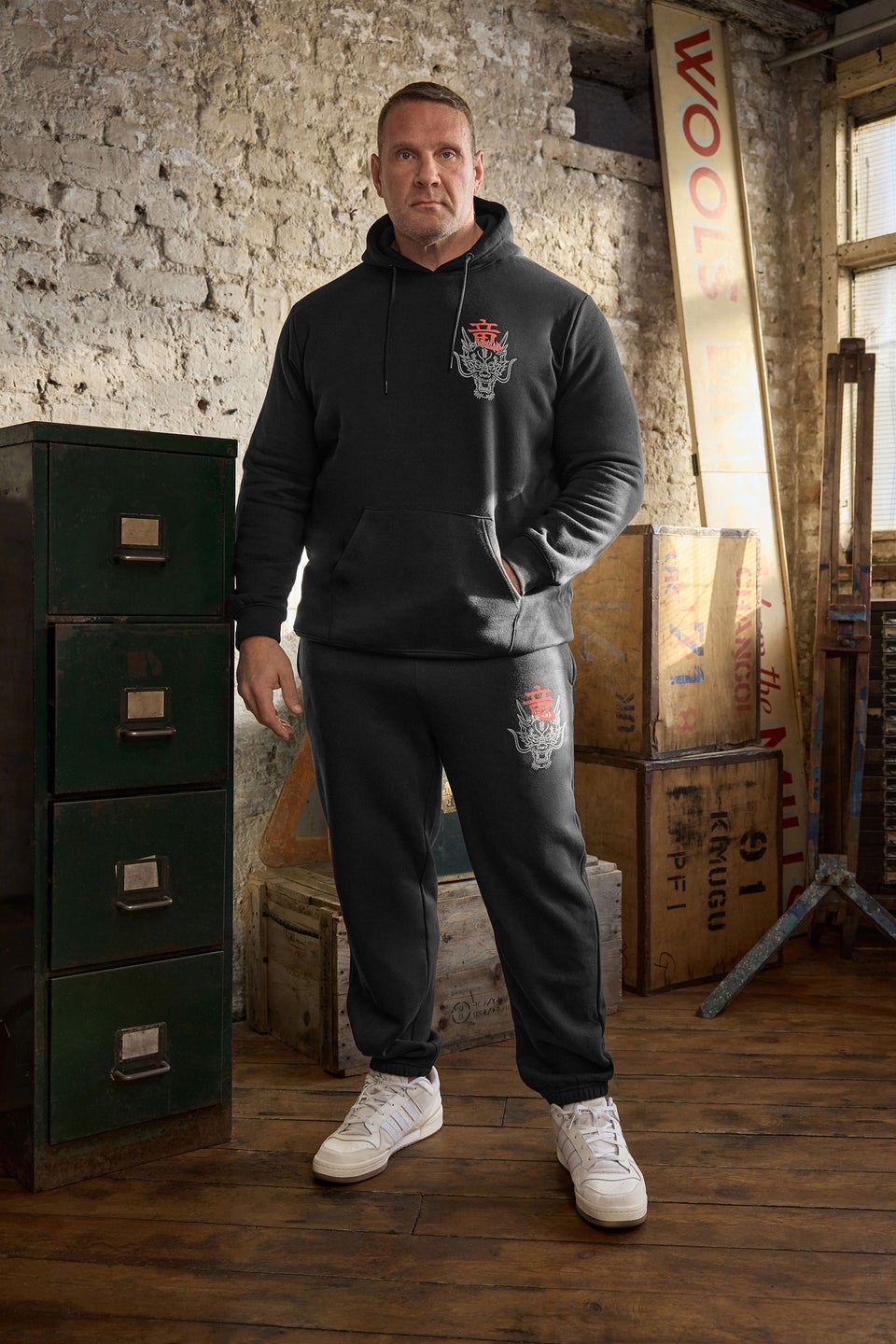 BadRhino Black Dragon Graphic Hoodie