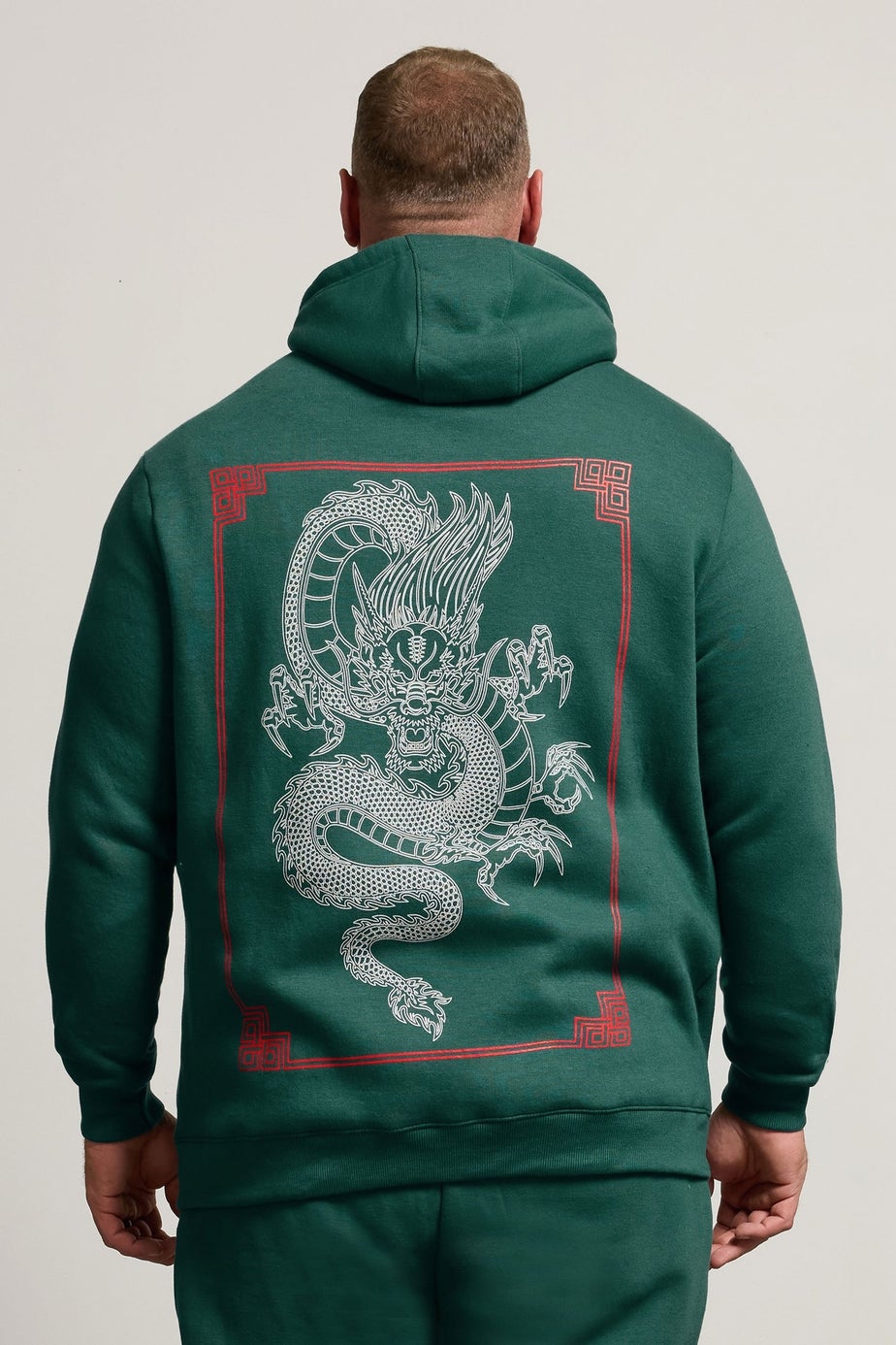 BadRhino Green Dragon Graphic Hoodie