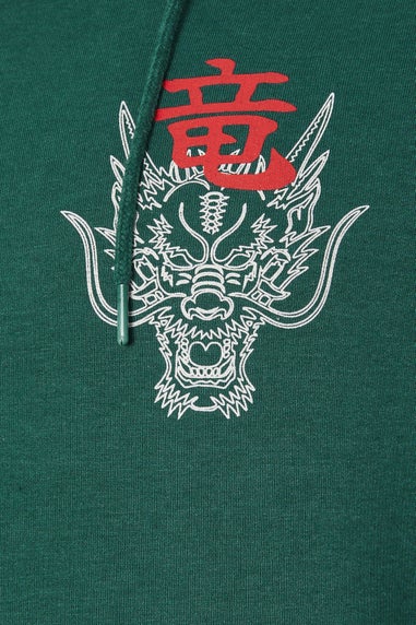 BadRhino Green Dragon Graphic Hoodie
