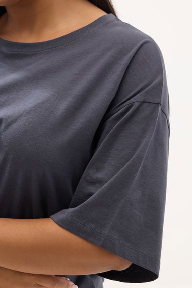 Yours Curve Grey T-Shirt & Legging Set