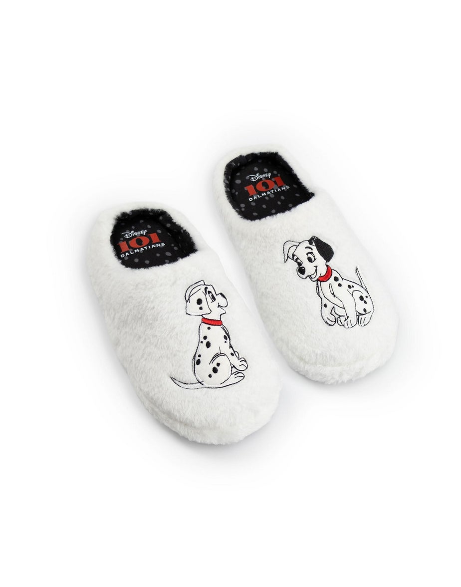 Vanilla Underground Disney 101 Dalmatians Adult White Mule Slippers