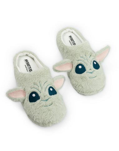Vanilla Underground Star Wars Adult Green Mule Slippers