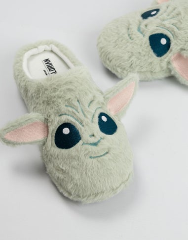 Vanilla Underground Star Wars Adult Green Mule Slippers