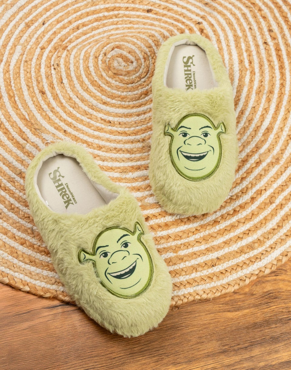 Vanilla Underground Shrek Adult Green Mule Slippers