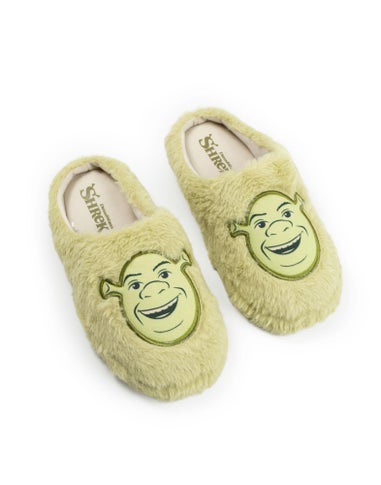 Vanilla Underground Shrek Adult Green Mule Slippers