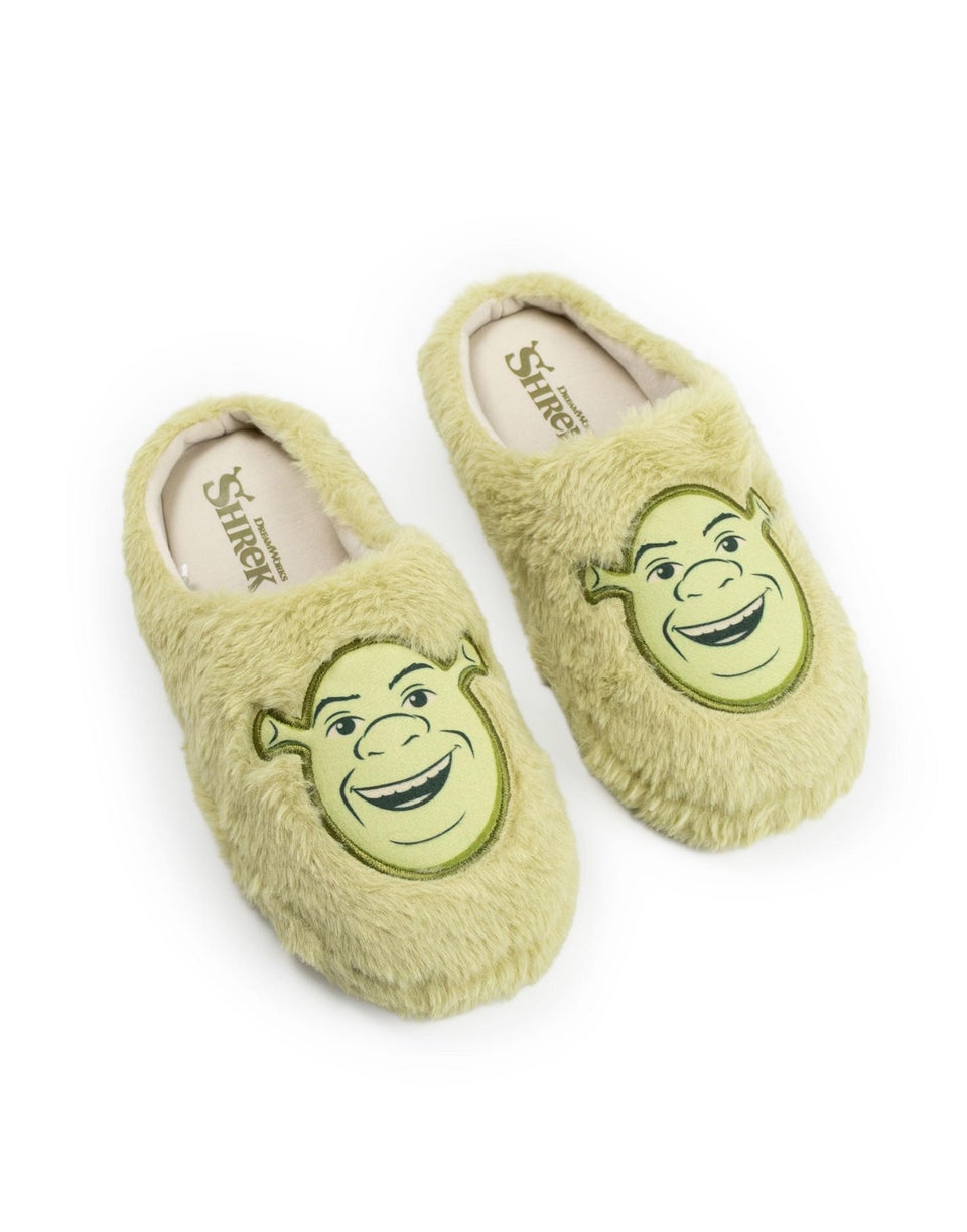 Vanilla Underground Shrek Adult Green Mule Slippers