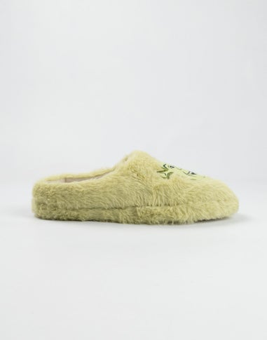 Vanilla Underground Shrek Adult Green Mule Slippers