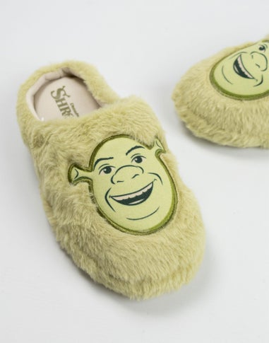 Vanilla Underground Shrek Adult Green Mule Slippers