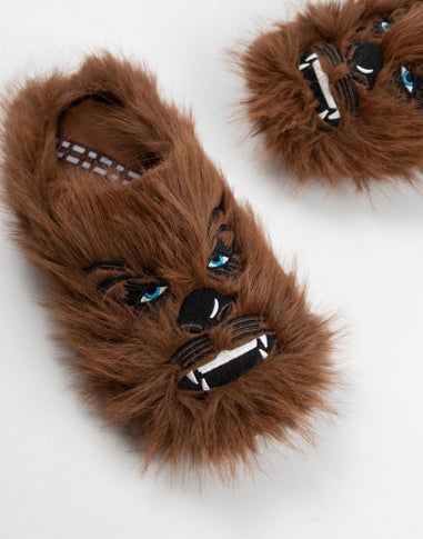 Vanilla Underground Star Wars Adult Brown Mule Slippers