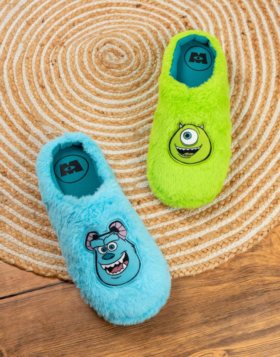 Vanilla Underground Disney Monsters Inc Adult Blue Mule Slippers