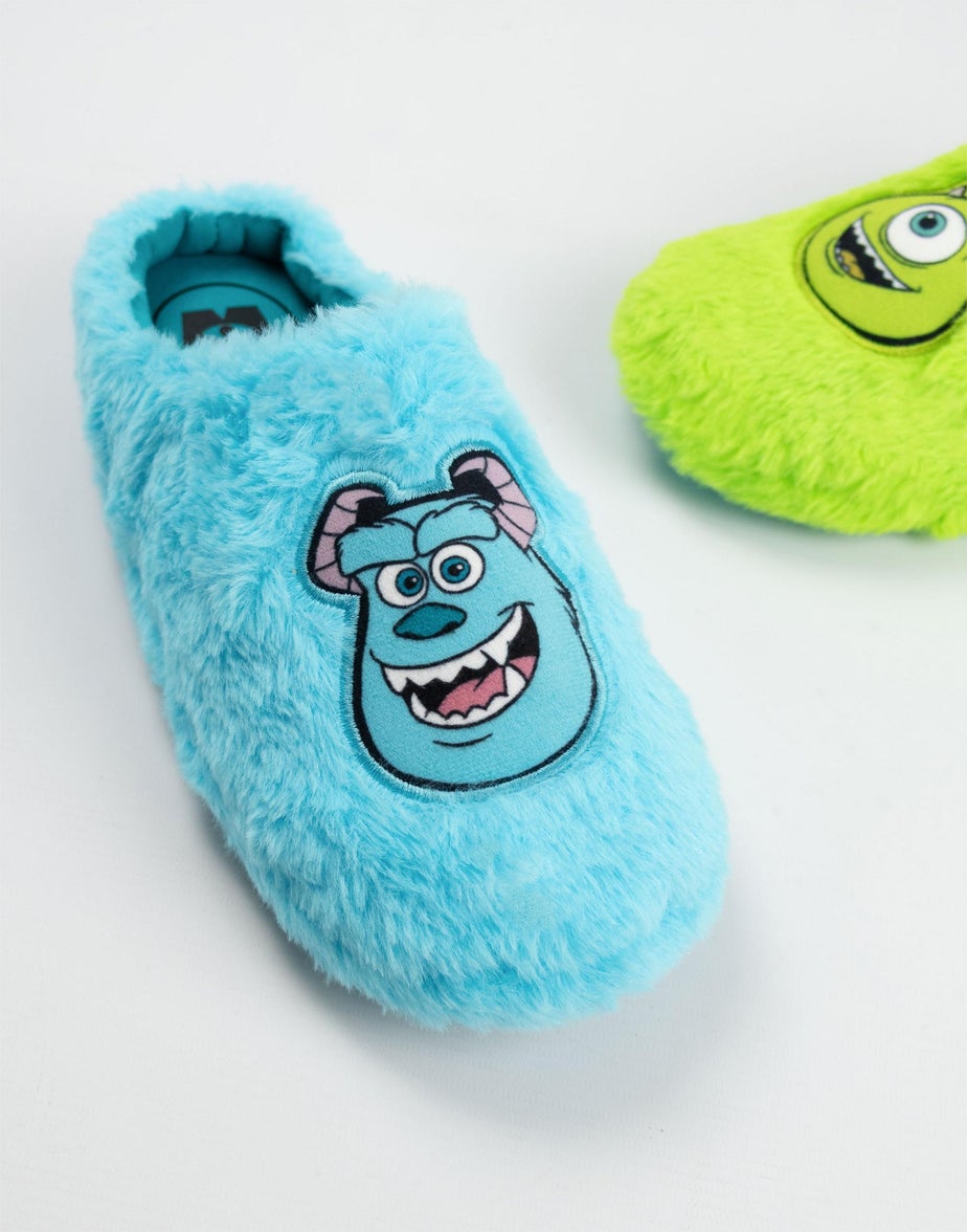 Vanilla Underground Disney Monsters Inc Adult Blue Mule Slippers