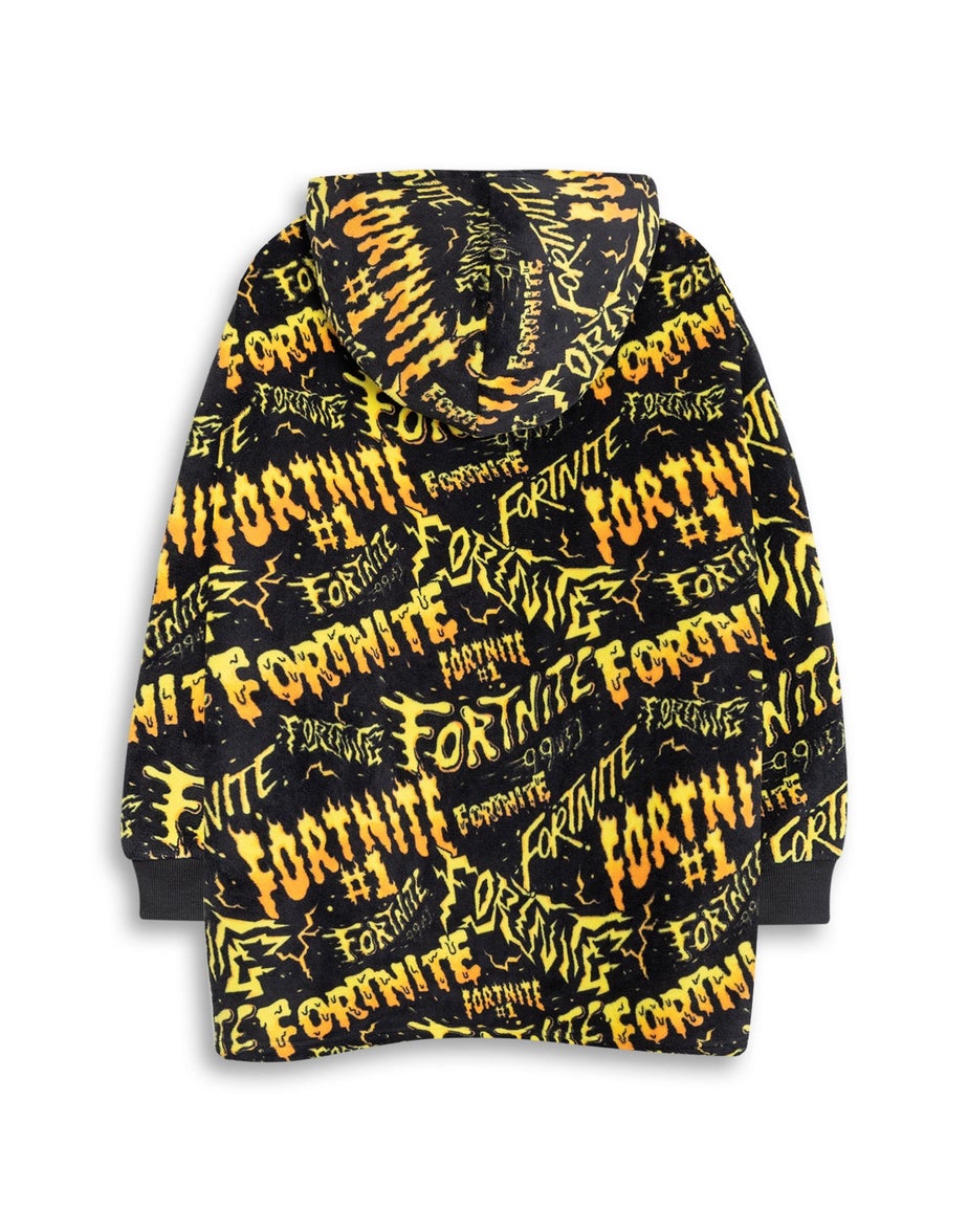 Vanilla Underground Fortnite Kids Black Blanket Hoodie