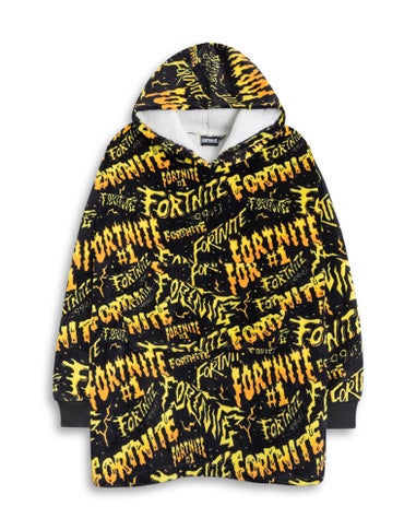 Vanilla Underground Fortnite Kids Black Blanket Hoodie