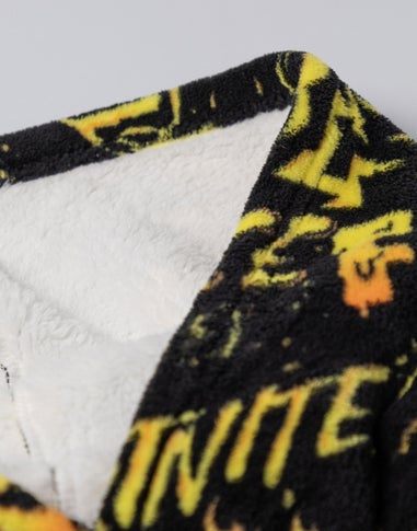 Vanilla Underground Fortnite Kids Black Blanket Hoodie