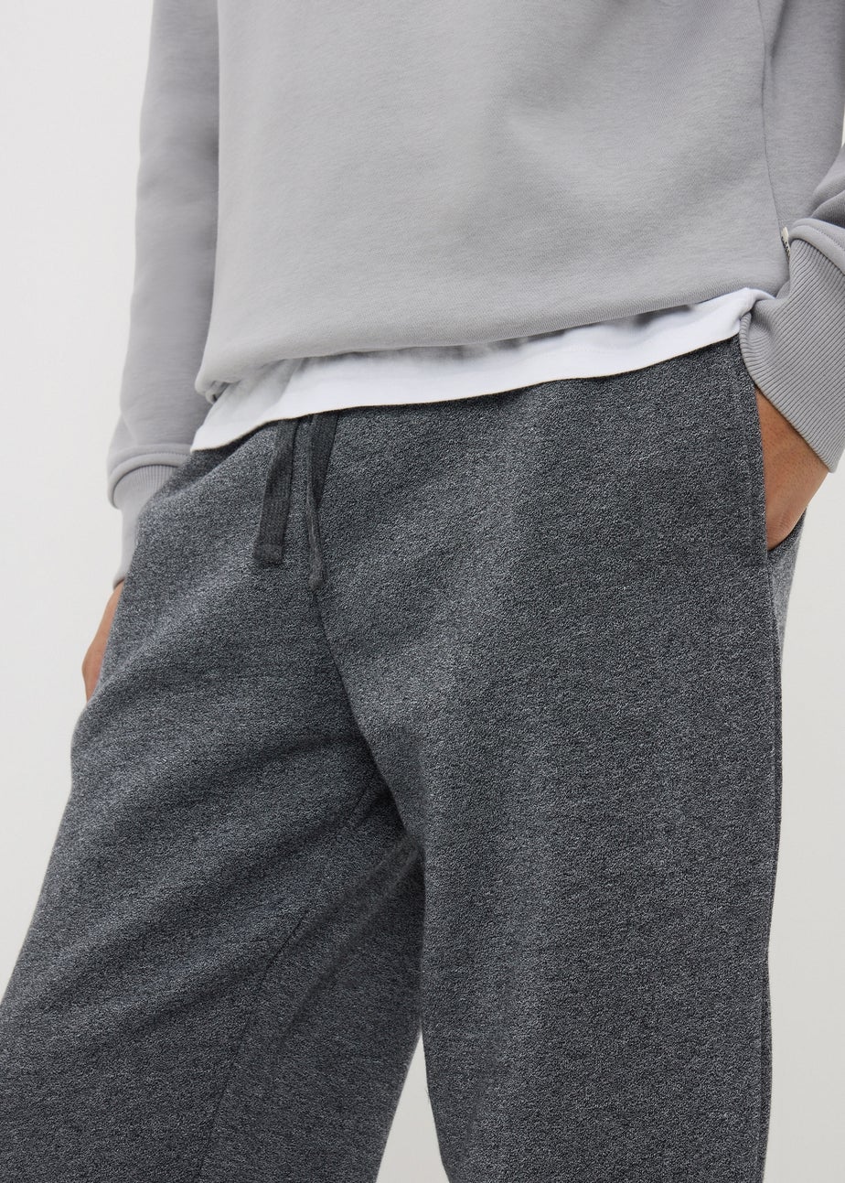 Light Grey Relaxed Straight Jogging Bottoms
