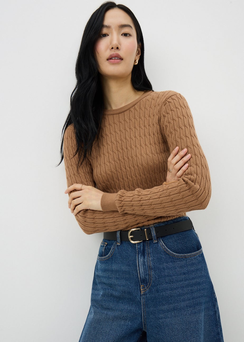 Camel Baby Cable Jumper