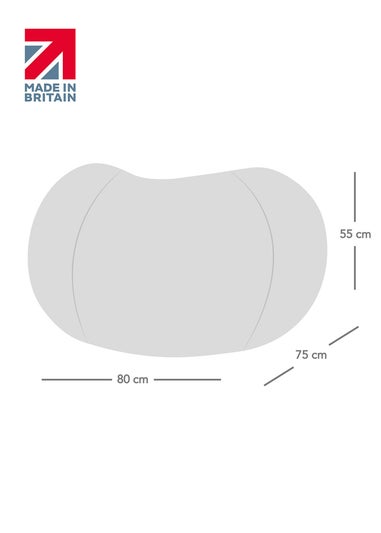 rucomfy Teddy Fleece Kids Slouchbag Taupe Beanbag