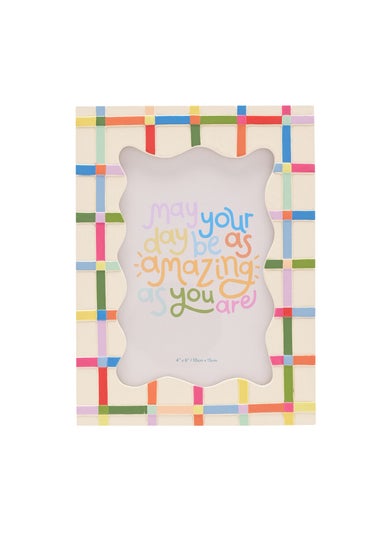 Raspberry Blossom Multi-coloured Resin Photo Frame