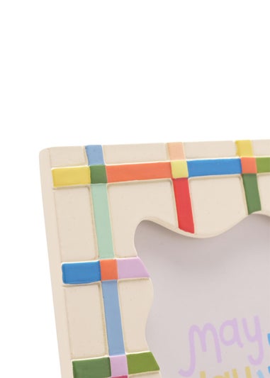 Raspberry Blossom Multi-coloured Resin Photo Frame