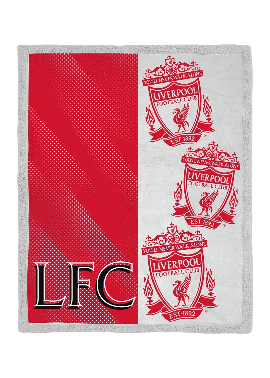 Liverpool FC Red Crested Sherpa Fleece