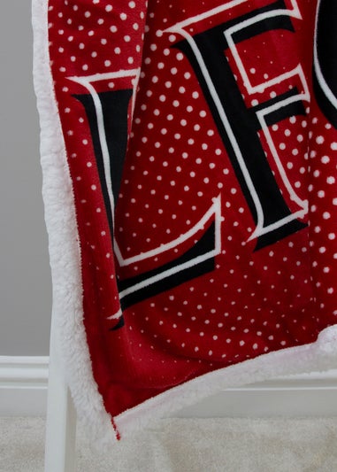 Liverpool FC Red Crested Sherpa Fleece