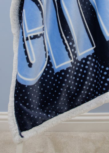 Manchester City Blue Tackle Sherpa Fleece