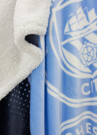 Manchester City Blue Tackle Sherpa Fleece