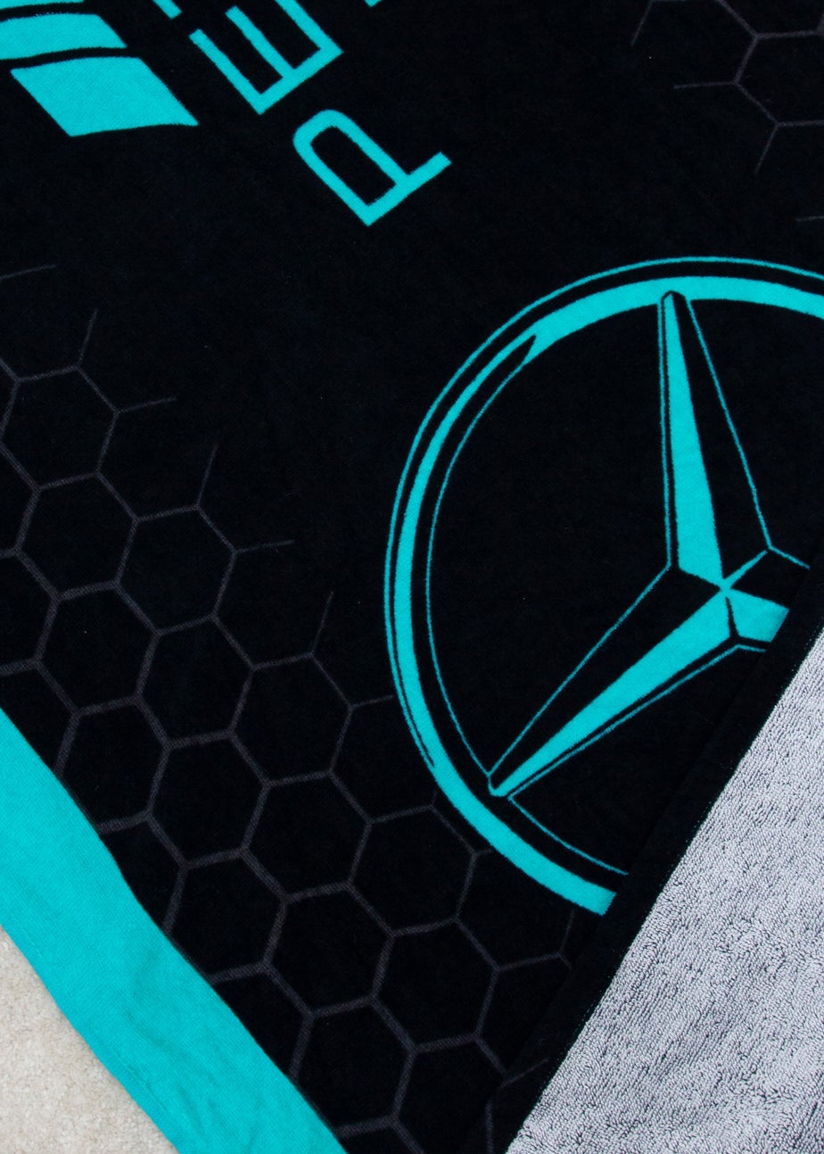 Mercedes Lines Black Towel