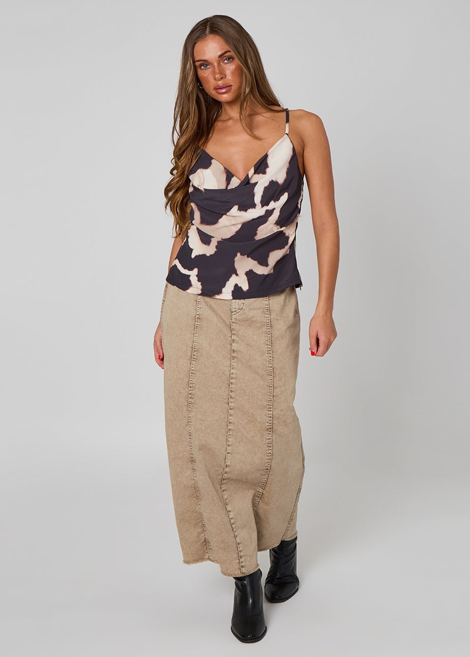 Urban Bliss Black Tort Cowl Cami