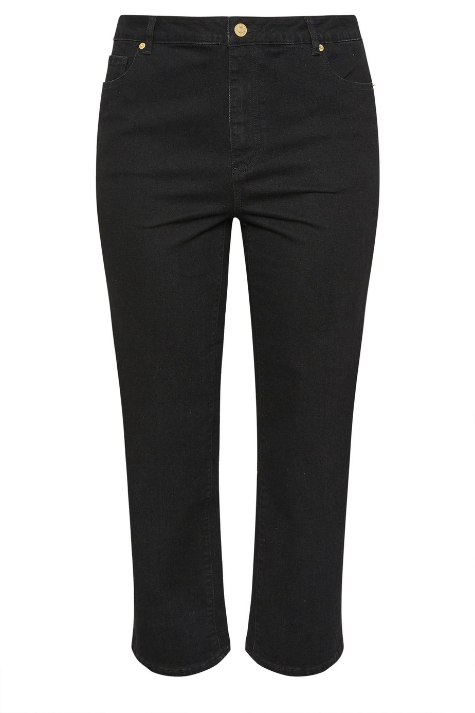 Evans Curve Black Premium Wide Leg Jeans