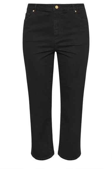 Evans Curve Black Premium Wide Leg Jeans
