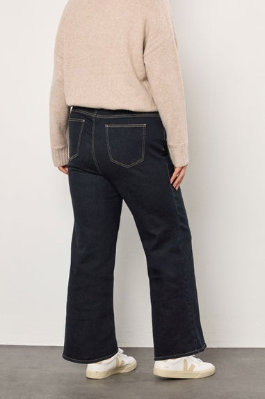 Evans Curve Indigo Blue Premium Wide Leg Jeans
