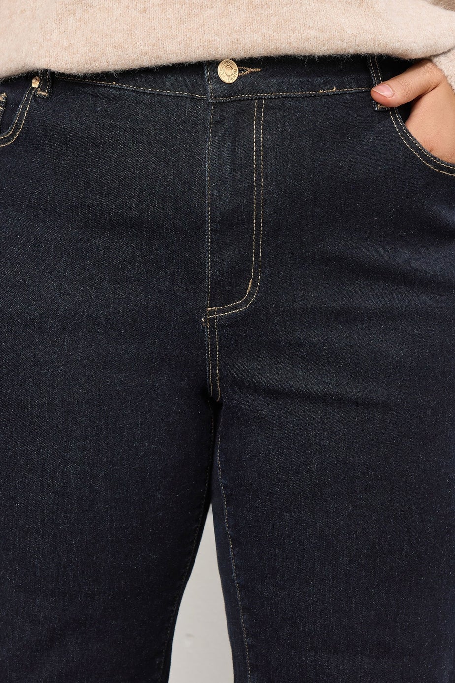 Evans Curve Indigo Blue Premium Wide Leg Jeans