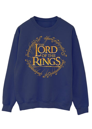 Lord Of The Rings Logo Navy Graphic Sweatshirt