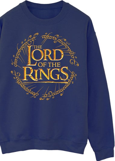 Lord Of The Rings Logo Navy Graphic Sweatshirt