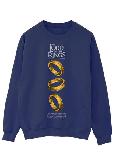 Lord Of The Rings Falling Navy Graphic Sweatshirt