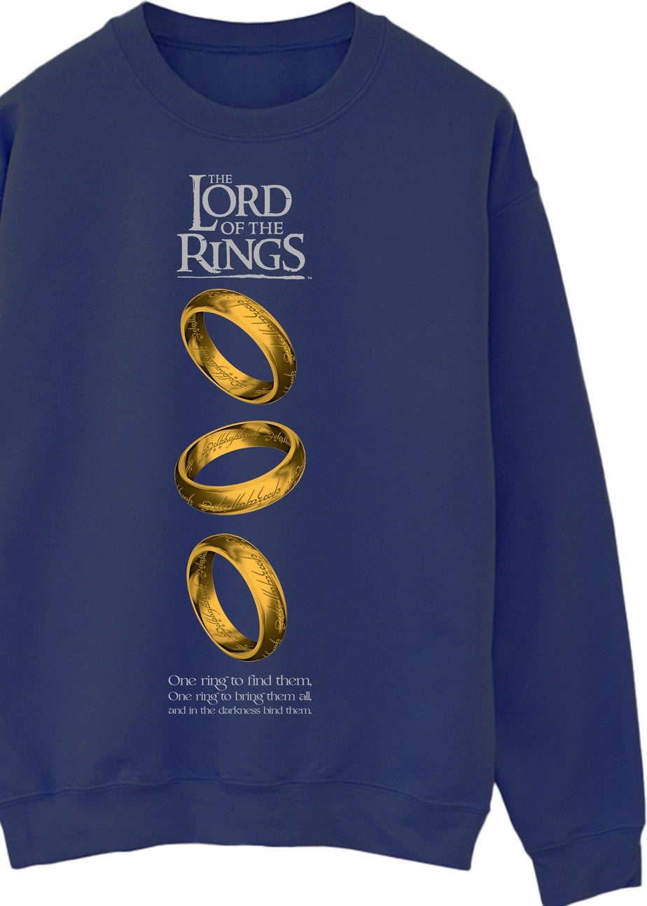 Lord Of The Rings Falling Navy Graphic Sweatshirt