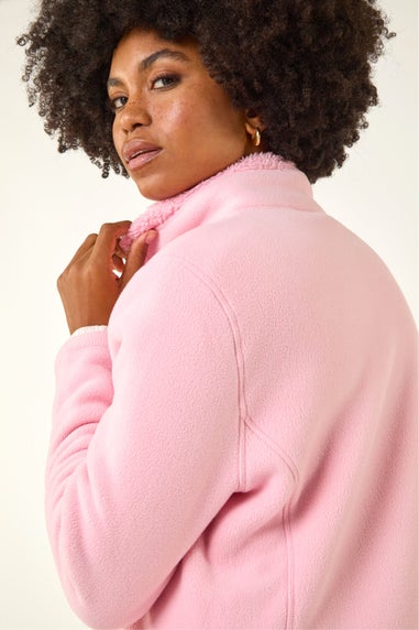 Roman Pink Reversible Fleece Zip Jacket