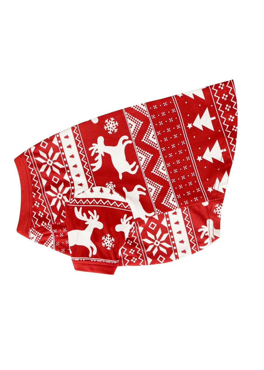 My Christmas Pyjamas Red Nativity Pet One-Piece Matching Pyjamas