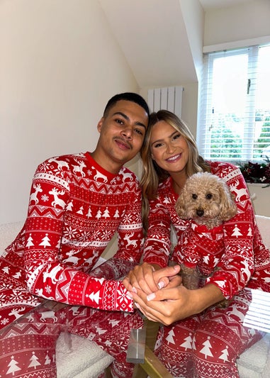 My Christmas Pyjamas Red Nativity Pet One-Piece Matching Pyjamas