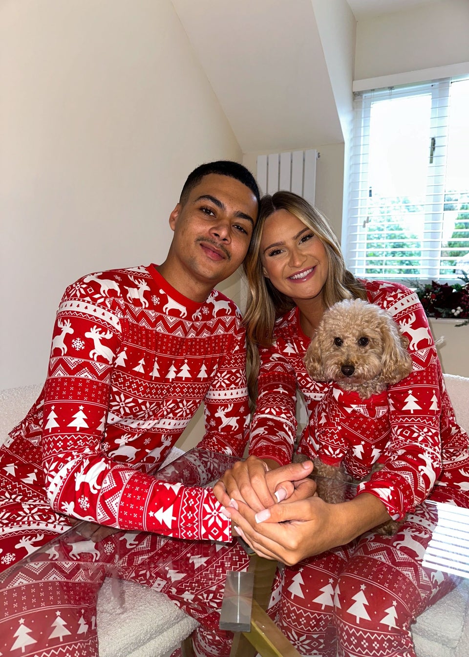 My Christmas Pyjamas Red Nativity Pet One-Piece Matching Pyjamas