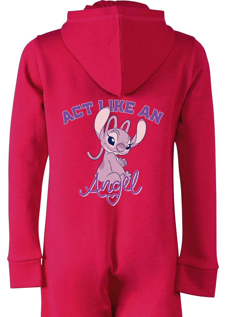 Disney Lilo & Stitch Angel Girls Pink Onesie (3-13 Years)