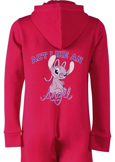 Disney Lilo & Stitch Angel Girls Pink Onesie (3-13 Years)